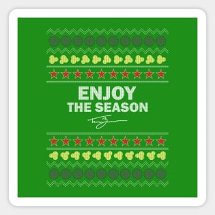 Tanner Zipchen - Enjoy the Season (Holiday Sweater) Magnet